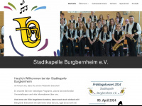 stadtkapelle-burgbernheim.de Webseite Vorschau