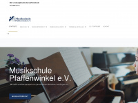 musikschule-pfaffenwinkel.de Webseite Vorschau