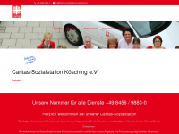 caritas-sozialstation-koesching.de Webseite Vorschau