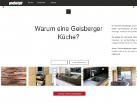 geisberger-kuechen.de Webseite Vorschau