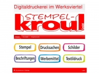 stempel-kroul.de Webseite Vorschau