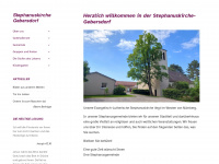 stephanuskirche-gebersdorf.de Webseite Vorschau