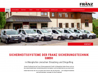sicherungstechnik-franz.de Webseite Vorschau