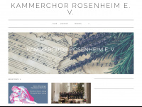 kammerchor-rosenheim.de Webseite Vorschau