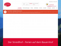 streidlhof.de Webseite Vorschau