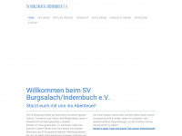 sv-burgsalach.de Webseite Vorschau