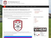 sv-hohenkammer.de Webseite Vorschau