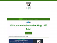 svpocking-fussball.de Webseite Vorschau