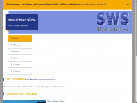 sws-reisebuero.de Webseite Vorschau