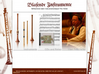 blasende-instrumente.net Webseite Vorschau