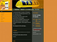 taxi-aschaffenburg.de Webseite Vorschau