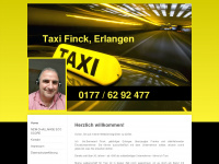 taxi-finck-erlangen.de Webseite Vorschau