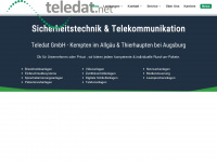 teledat.net Webseite Vorschau