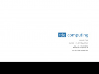 rde-computing.de Webseite Vorschau