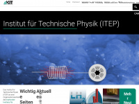 itep.kit.edu Webseite Vorschau