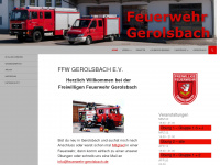 feuerwehr-gerolsbach.de Webseite Vorschau