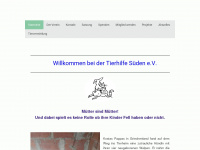 tierhilfe-sueden.com Webseite Vorschau