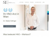 edlinger-hno.at Webseite Vorschau