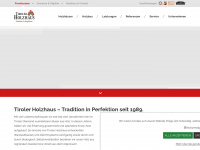 tiroler-holzhaus.com Webseite Vorschau