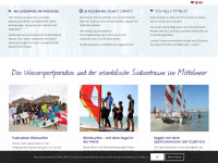 wassersport-tunesien.de Webseite Vorschau