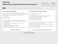 tora-iss.de Webseite Vorschau