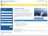 transcamion-logistik.de Webseite Vorschau