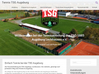 tsg-augsburg-tennis.de Webseite Vorschau