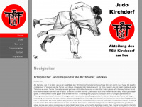 judo-kirchdorf.de Webseite Vorschau