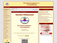 tennis-tsv-wassermungenau.de Webseite Vorschau