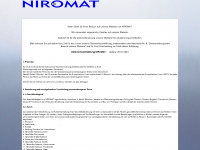 niromat.com Webseite Vorschau