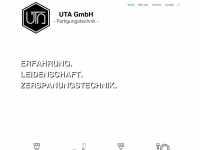 uta-gmbh.de Webseite Vorschau