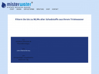 misterwater.eu Webseite Vorschau