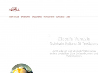 venezia-eiscafe.de Webseite Vorschau