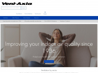 vent-axia.com Webseite Vorschau
