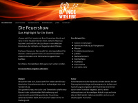 dance-with-fire.de Webseite Vorschau