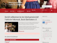 volksmusik-oberfranken.de Webseite Vorschau