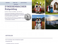 miesenbacher-ruhpolding.de Webseite Vorschau