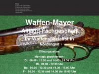 waffen-mayer.de Webseite Vorschau