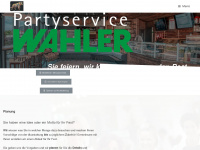 wahler-partyservice.de Webseite Vorschau