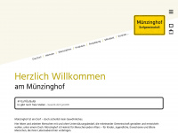 muenzinghof.de Webseite Vorschau