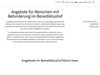 benediktushof.de Webseite Vorschau