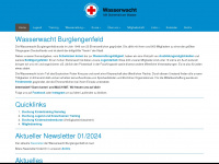 wasserwacht-burglengenfeld.de Webseite Vorschau
