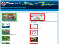 wasserwacht-tittling.de Webseite Vorschau
