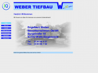 weber-tiefbau.de Webseite Vorschau