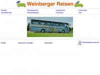 weinberger-reisen.de Webseite Vorschau