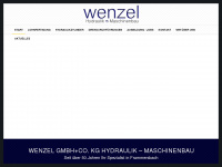 wenzel-hydraulik.de Webseite Vorschau