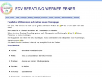 werner-ebner.de Webseite Vorschau