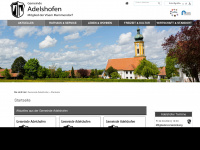 gemeinde-adelshofen.de Webseite Vorschau