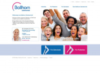 ballhorn-zahntechnik.de Webseite Vorschau