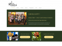 gartenbauverein-holzolling.de Webseite Vorschau